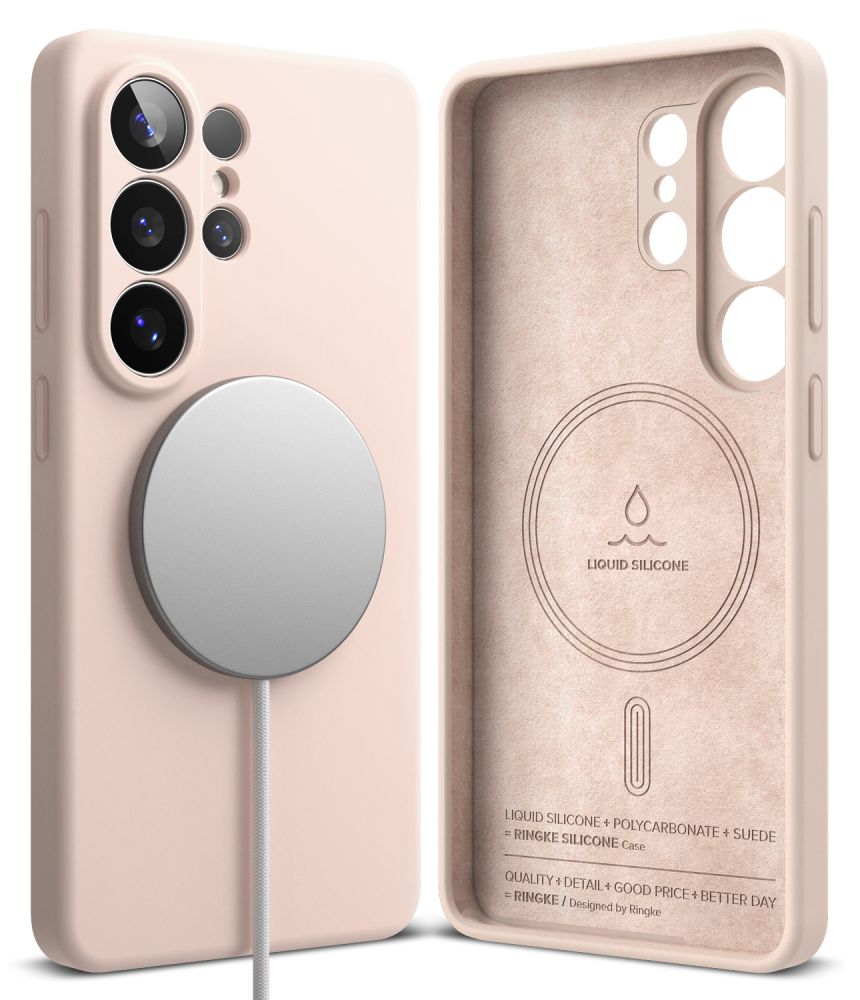 Ringke Samsung Galaxy S26 Ultra - Σκληρή Θήκη Σιλικόνης με MagSafe - Silicone Magnetic MagSafe - Pink Sand