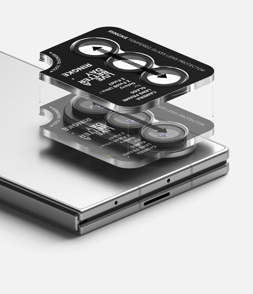 Ringke Samsung Galaxy Z Fold7 / Z Fold8 Ultra - Αντιχαρακτικό Γυαλί για την Κάμερα - Camera Frame - 2 Τεμάχια - Black