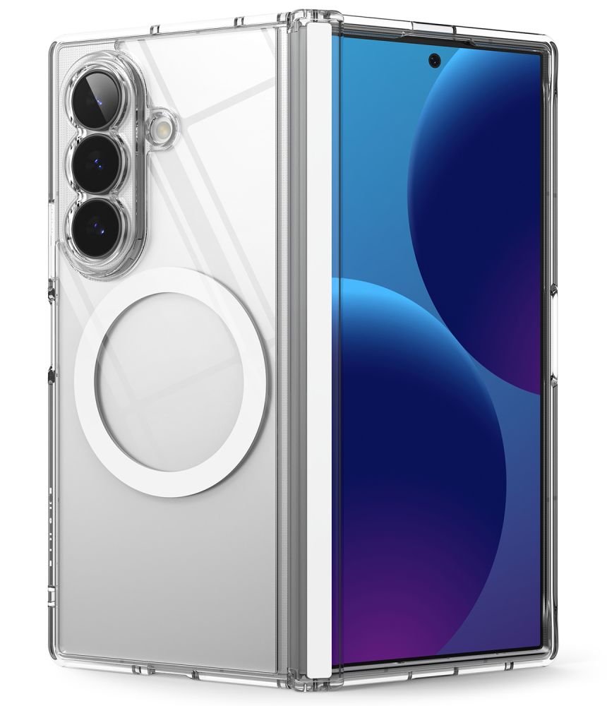 Ringke Samsung Galaxy Z Fold8 Ultra - Σκληρή Θήκη με Πλαίσιο Σιλικόνης και MagSafe - Fusion Flap Magnetic - Clear