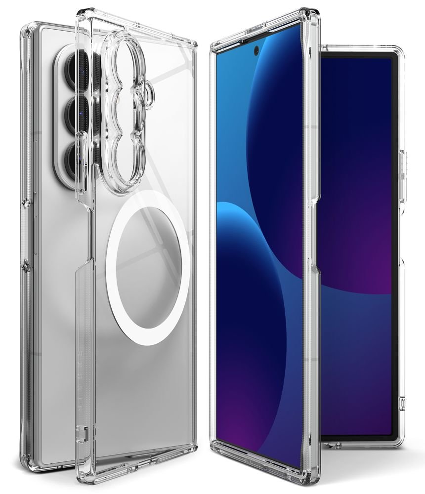 Ringke Samsung Galaxy Z Fold8 Ultra - Σκληρή Θήκη με Πλαίσιο Σιλικόνης και MagSafe - Fusion Magnetic - Clear