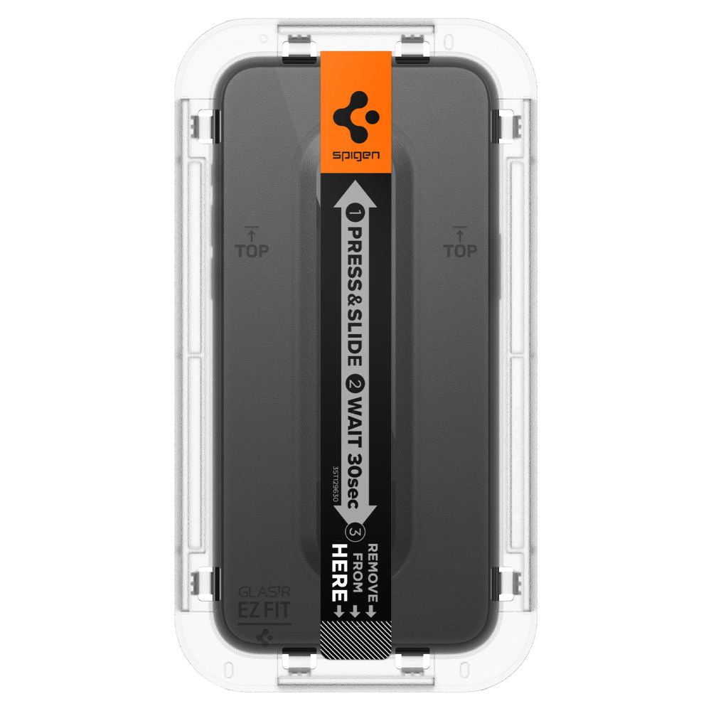 Spigen iPhone 15 Pro Glas.TR EZ Fit FC 0.3mm 2.5D 9H Case Friendly Full Screen Tempered Glass Αντιχαρακτικό Γυαλί Οθόνης - 2 Τεμάχια - Black