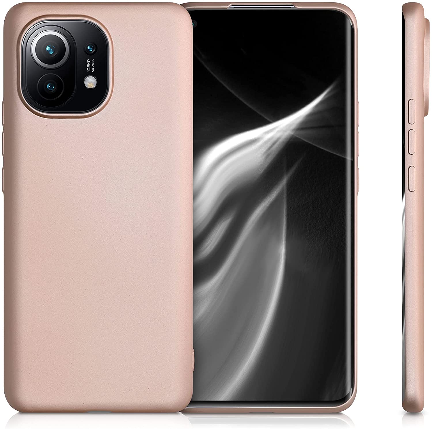 KW Xiaomi Mi 11 Θήκη Σιλικόνης TPU - Metallic Rose Gold - 54189.31