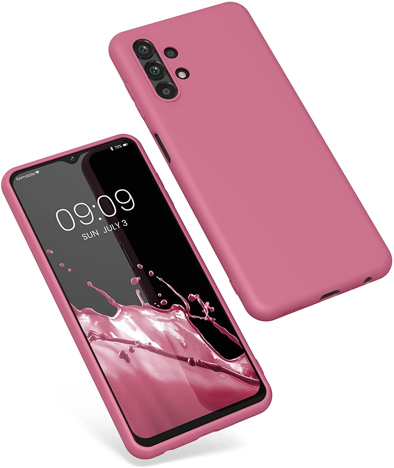 KW Samsung Galaxy A13 4G Θήκη Σιλικόνης TPU - Deep Rusty Rose - 57805.167