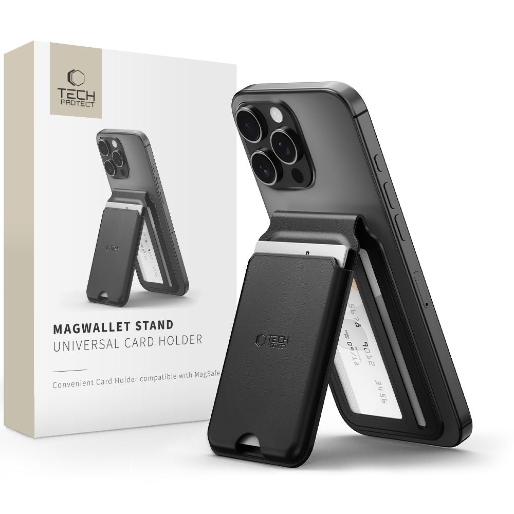 Tech - Protect MagWallet Stand MagSafe - Universal Μαγνητική Θήκη Καρτών / Σταντ - Black
