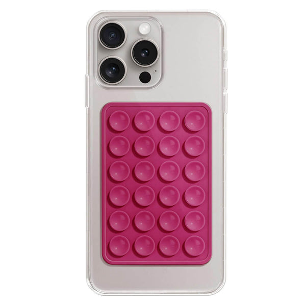 Techsuit Phone Holder Αξεσουάρ Στερέωσης Κινητού με Ενσωματωμένες Βεντούζες - Magenta
