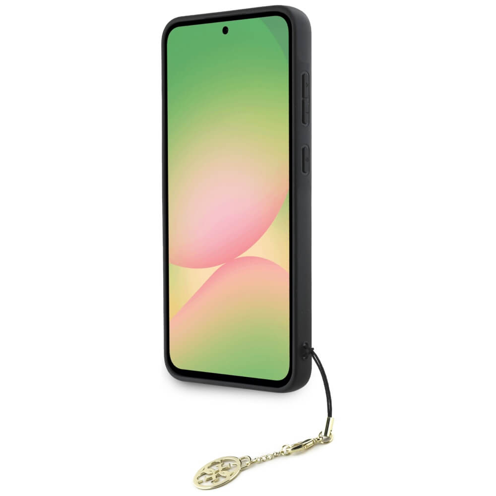 Guess Samsung Galaxy A36 5G - 4G Charms Collection - Θήκη με Επένδυση Συνθετικού Δέρματος - Brown - GUHCSA36GF4GBR
