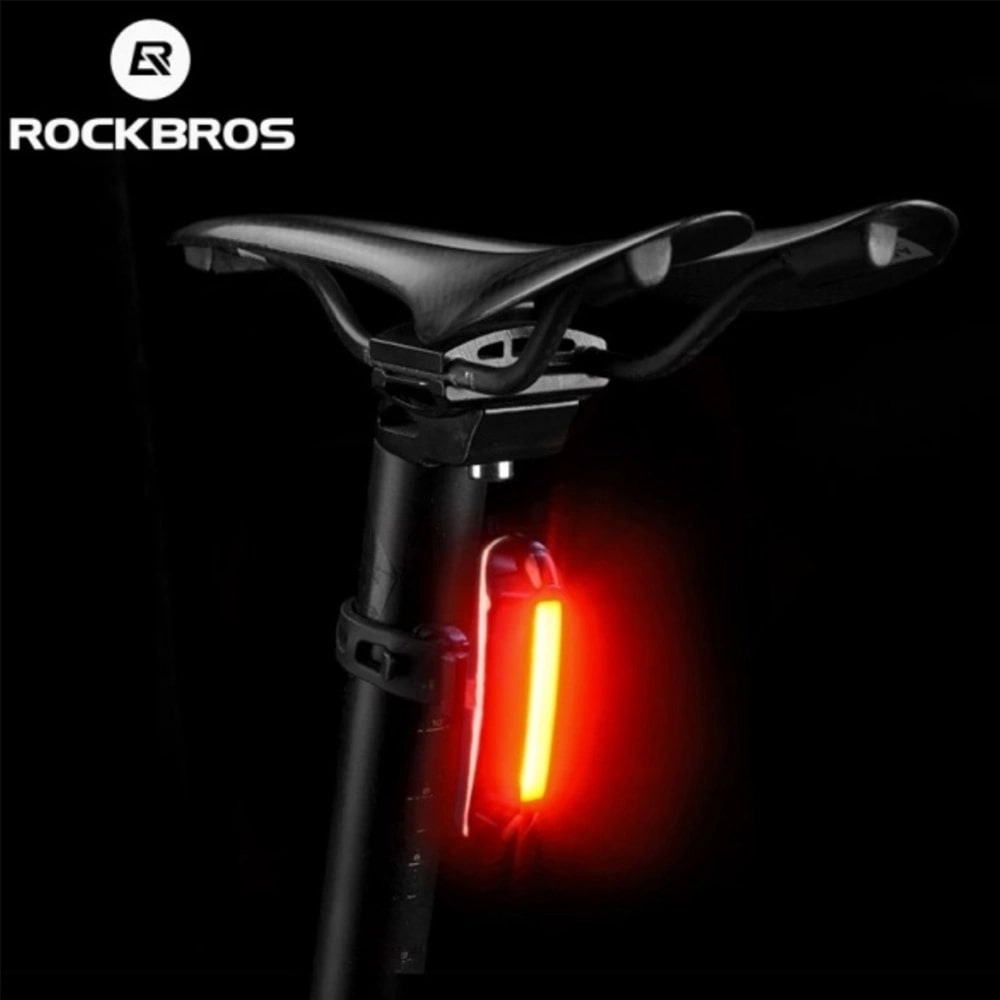 Rockbros A54BK Επαναφορτιζόμενο Πίσω Φως Ποδηλάτου - Black
