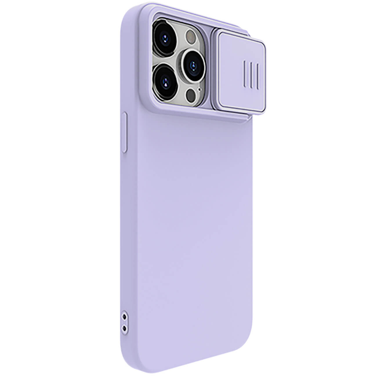 Nillkin iPhone 15 Pro Max CamShield Silky Θήκη Σιλικόνης με Κάλυμμα για την Κάμερα - Purple