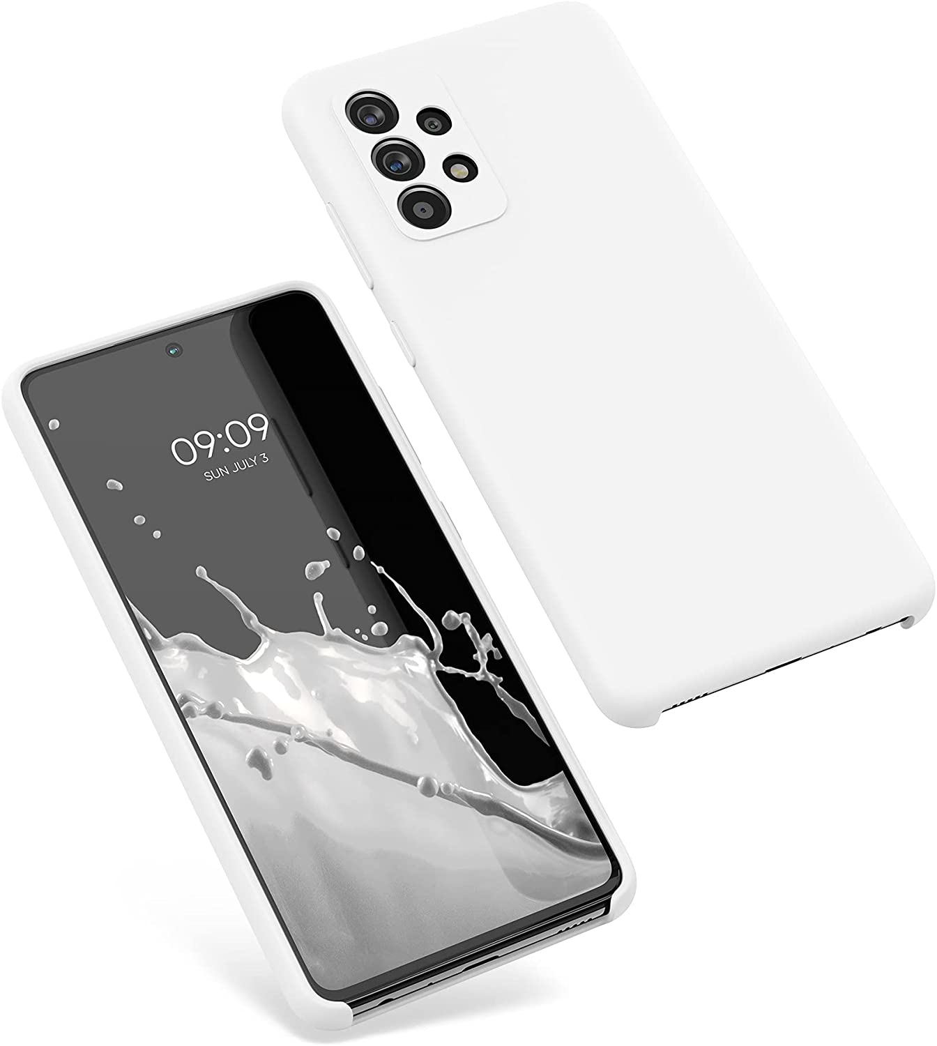 KW Samsung Galaxy A52 / A52 5G / A52s 5G Θήκη Σιλικόνης Rubber TPU - Matte White - 54347.48