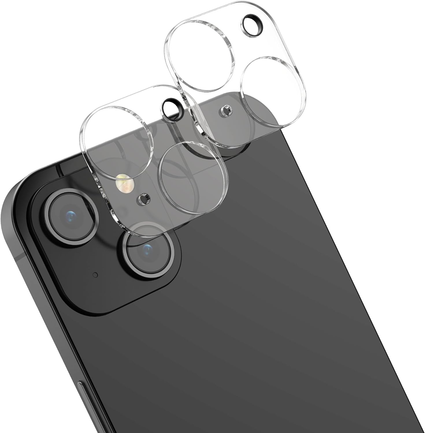 KW iPhone 15 Real Glass Αντιχαρακτικό Γυαλί για την Κάμερα - 2 Τεμάχια - Διάφανα - 61999.1