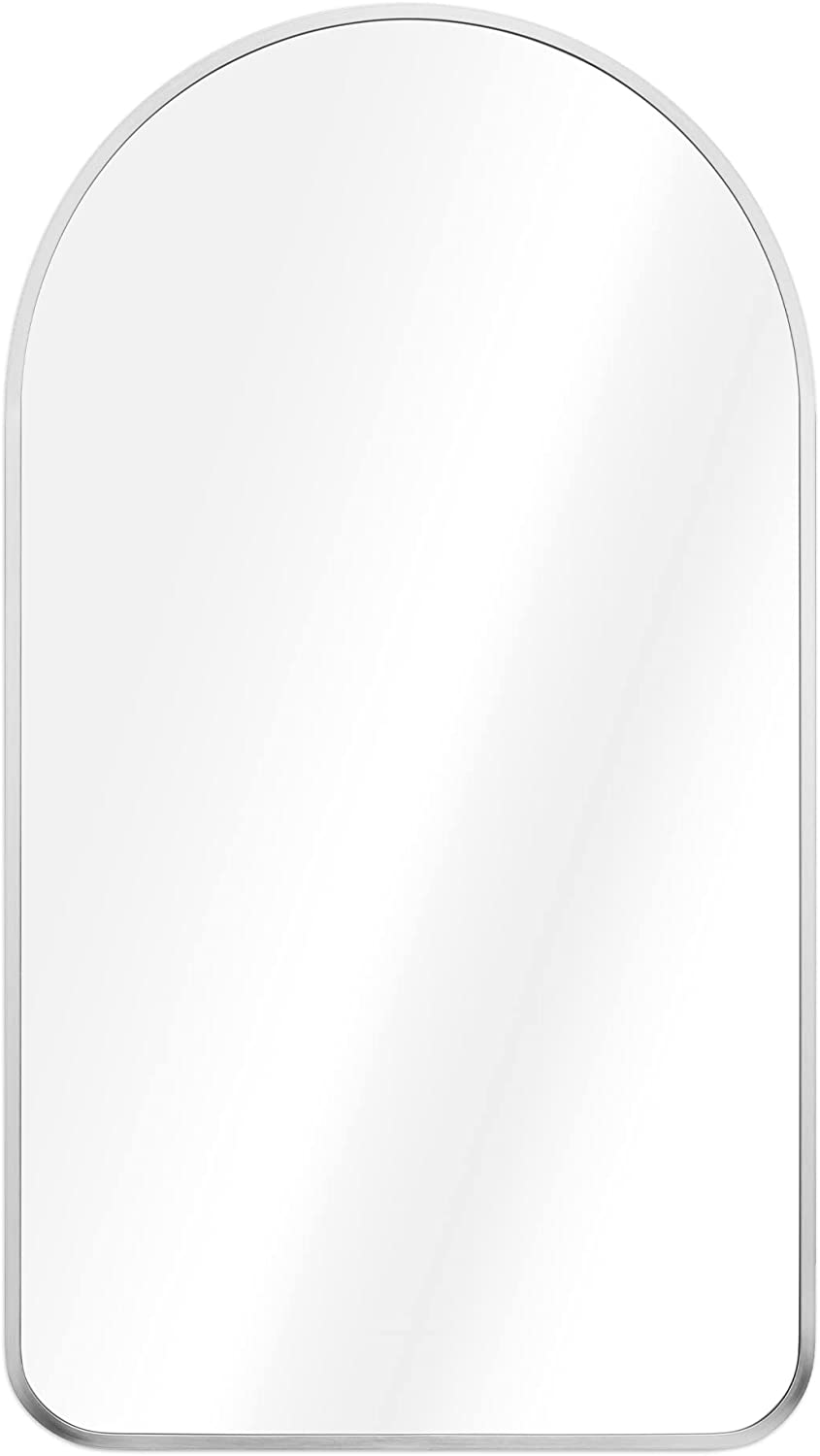 Navaris Τοξοτός Καθρέπτης Τοίχου - 45 x 80 cm - Silver - 55894.35