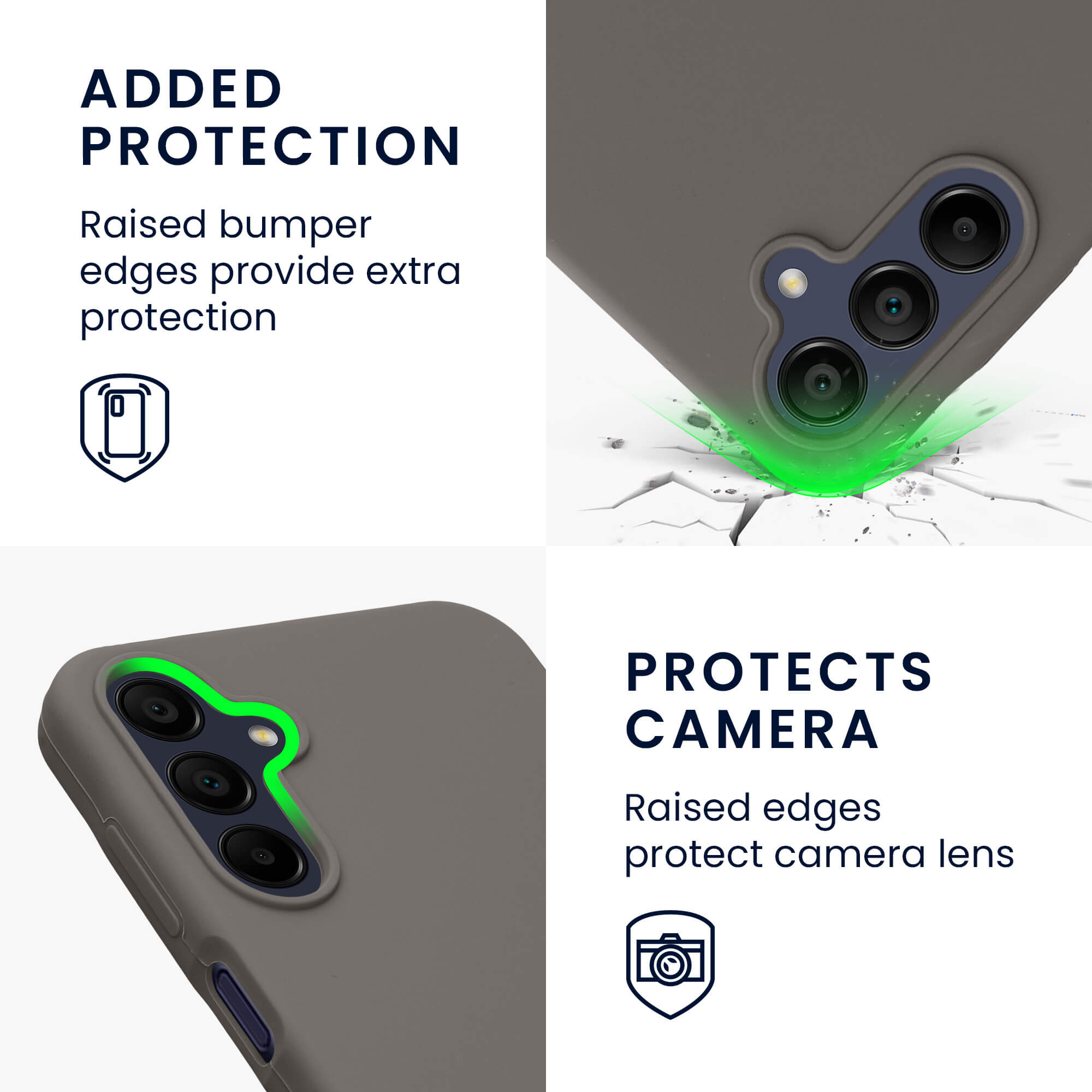 KW Samsung Galaxy A15 4G / A15 5G Θήκη Σιλικόνης Rubberized TPU - Stone Dust
