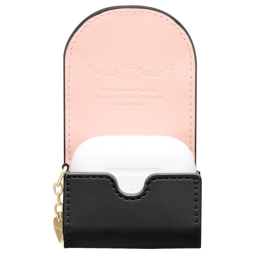 Spigen AirPods 4 Θήκη από Συνθετικό Δέρμα - Cyrill Mini Bag - Black