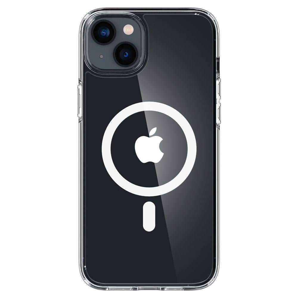 Spigen iPhone 14 Plus / iPhone 15 Plus Ultra Hybrid Mag Σκληρή Θήκη με Πλαίσιο Σιλικόνης Και MagSafe - White / Διάφανη