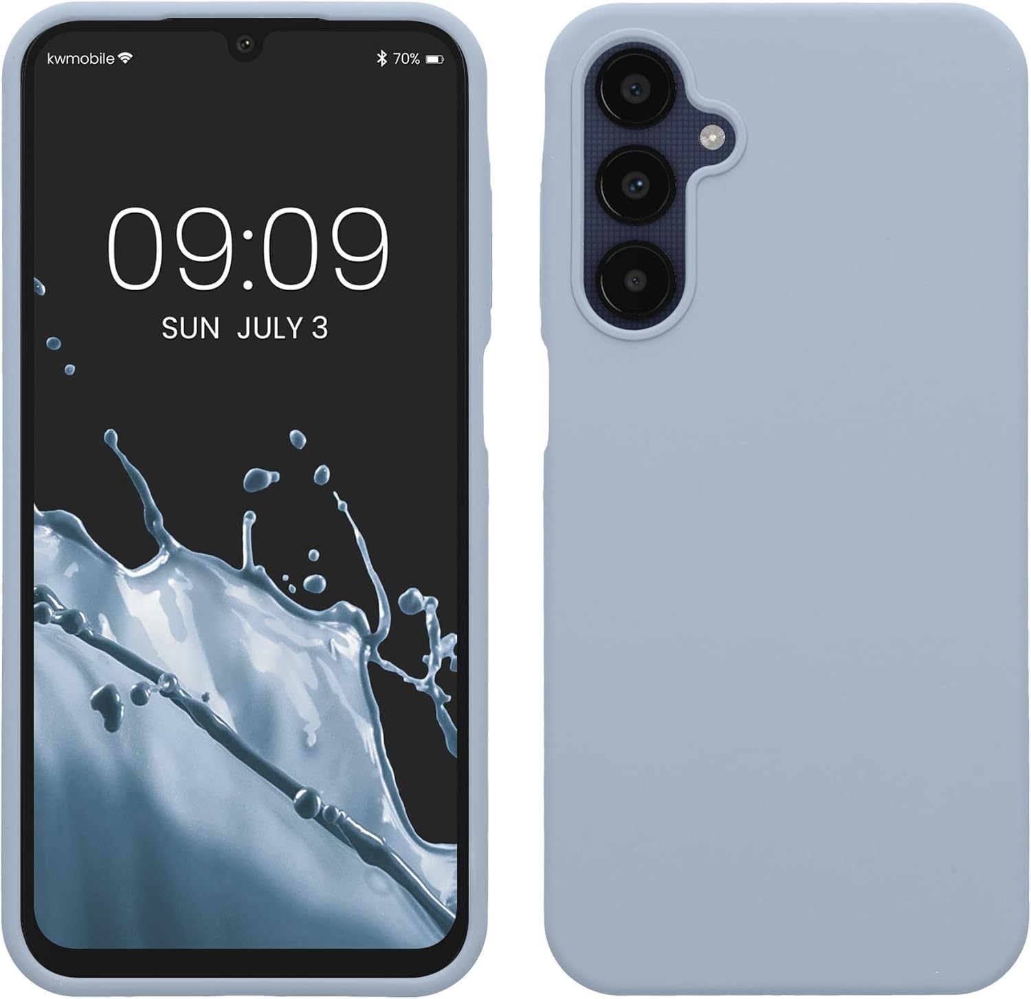 KW Samsung Galaxy A25 5G Θήκη Σιλικόνης Rubberized TPU - Matte Light Blue