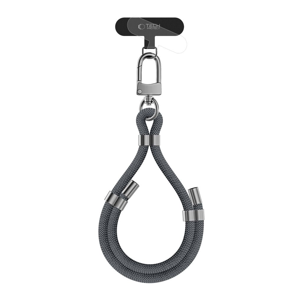 Tech - Protect C4S Rope Wrist Strap - Universal Λουράκι Καρπού για Θήκη Κινητού - Grey / Silver