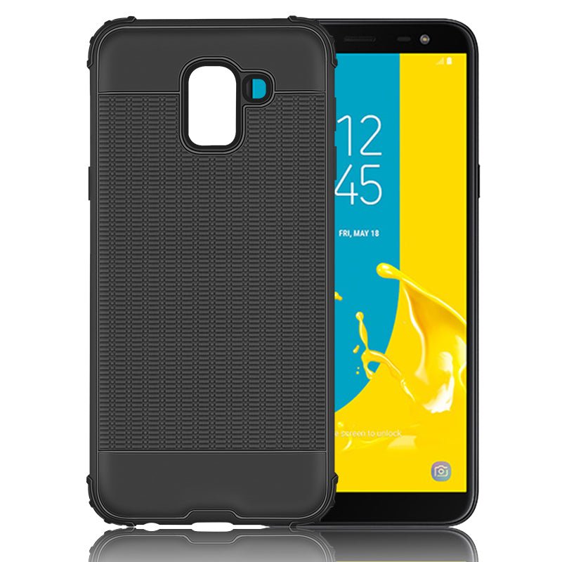 OEM Samsung Galaxy J6 2018 Anti - shock Slim Armor Θήκη Σιλικόνης TPU με Ενισχυμένες Γωνίες - Black