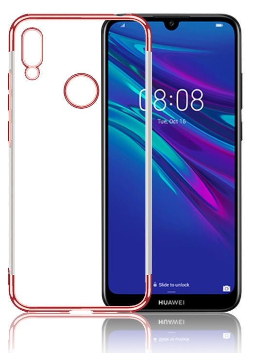 OEM Huawei Y6 2019 Electroplating Θήκη Σιλικόνης TPU - Rose Gold - Διάφανη