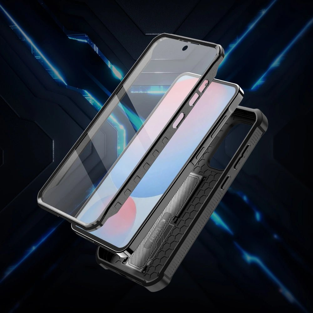 Tech - Protect Samsung Galaxy A56 5G Kevlar Cam+ Θήκη 360 Full Body με Προστασία για την Οθόνη και την Κάμερα και Stand - Black