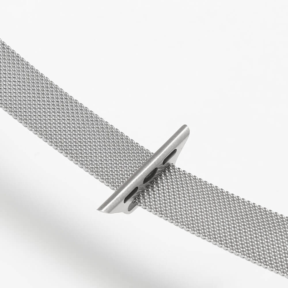 Techsuit Λουράκι Apple Watch 2/3/4/5/6/7/8/9/10/11 - SE (1/2/3) - 38/40/41/42mm Watchband W034 από Ανοξείδωτο Ατσάλι - Black