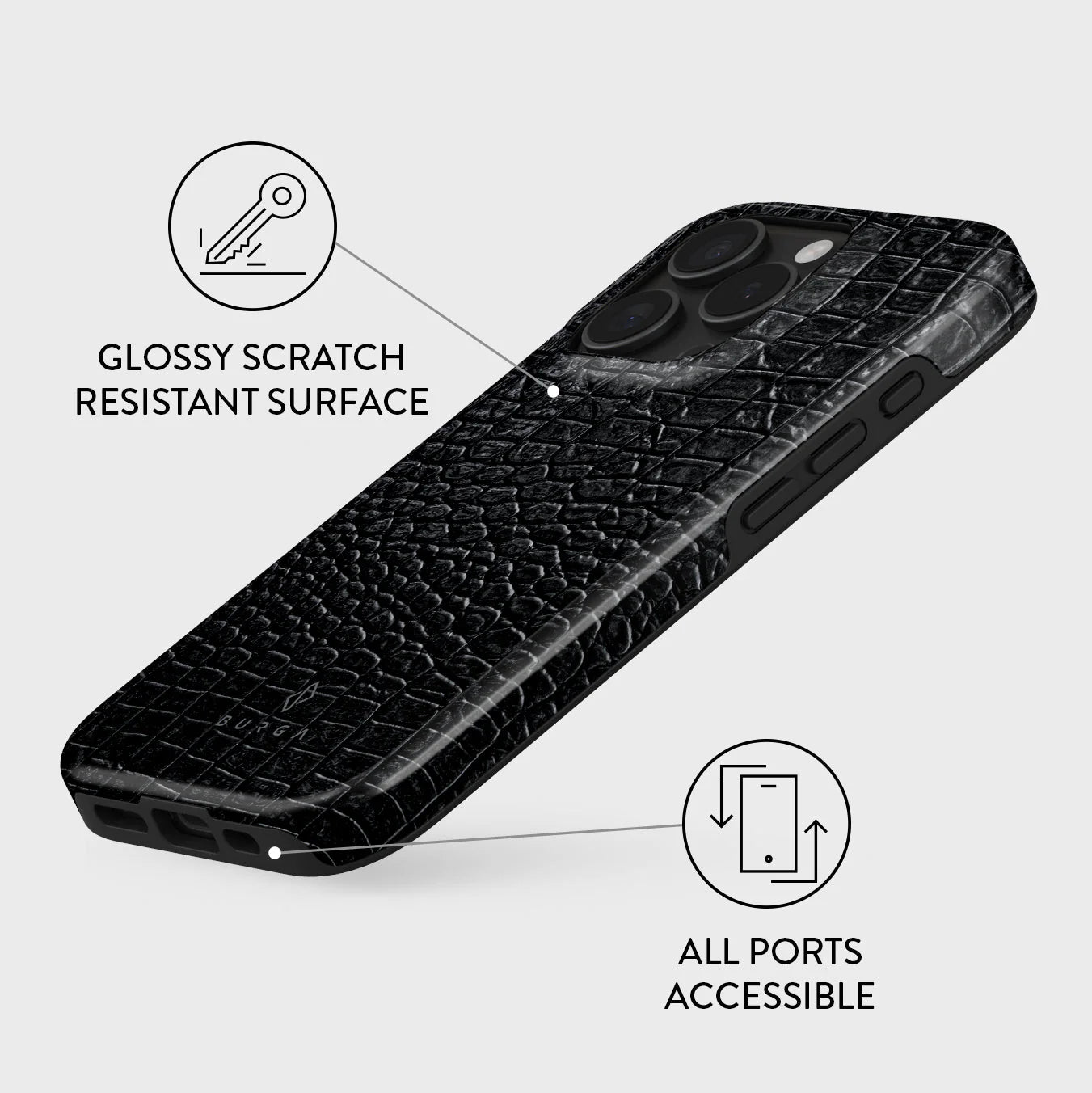 Burga iPhone 16 Pro Fashion Tough MagSafe Σκληρή Θήκη με MagSafe - Reaper's Touch