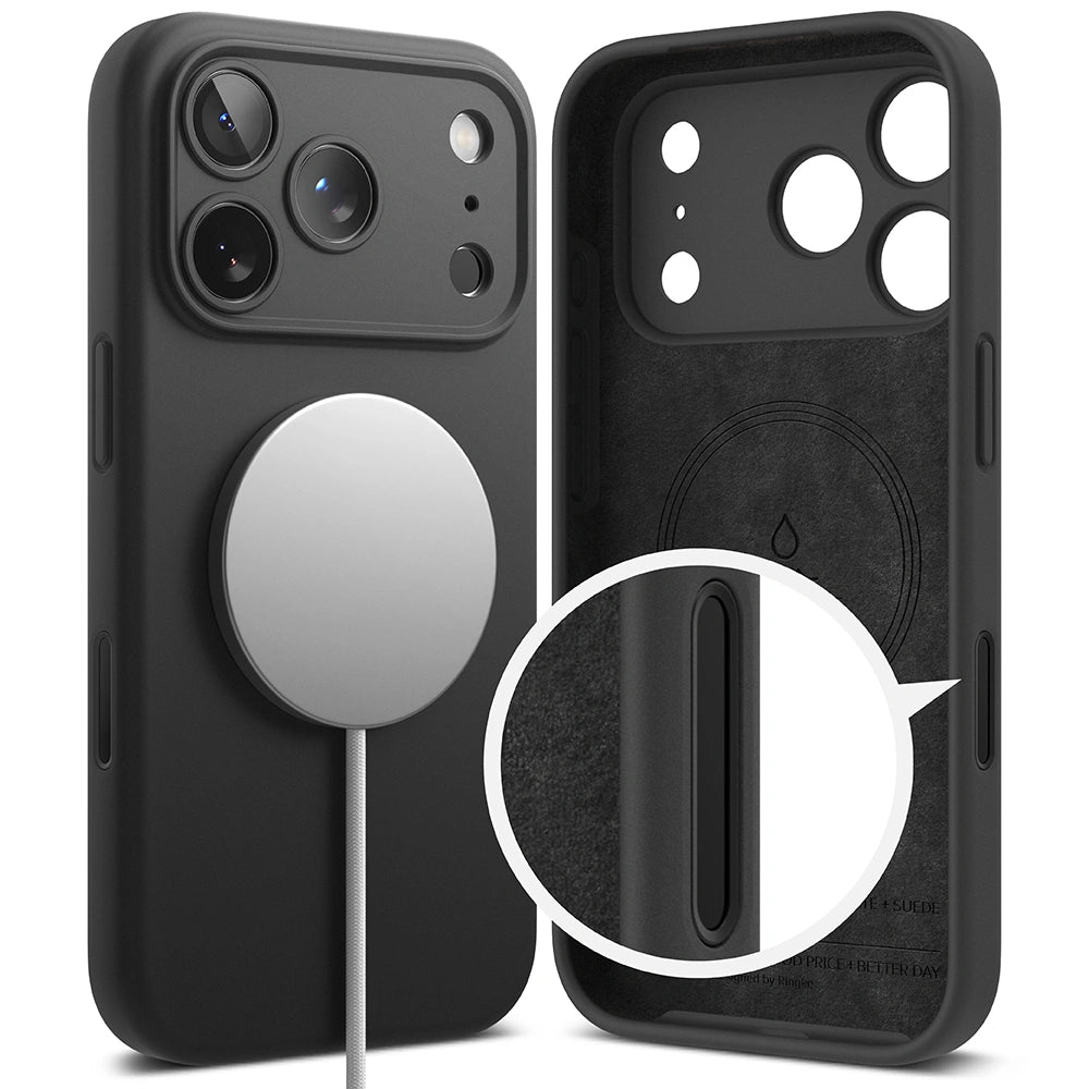 Ringke iPhone 17 Pro Max - Silicone Magnetic MagSafe - Θήκη Σιλικόνης με MagSafe - Black