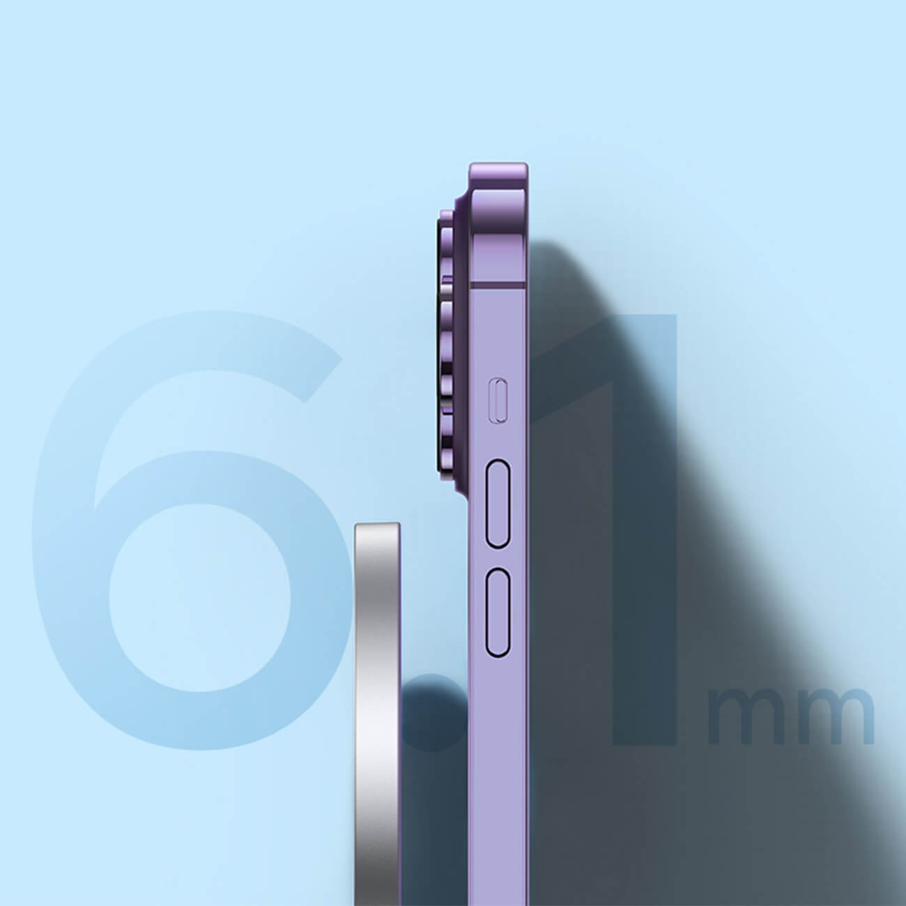 Baseus Simple Mini3 BS - W529 Ασύρματος Φορτιστής MagSafe με Καλώδιο Type - C 15W - Black - CCJJ040001