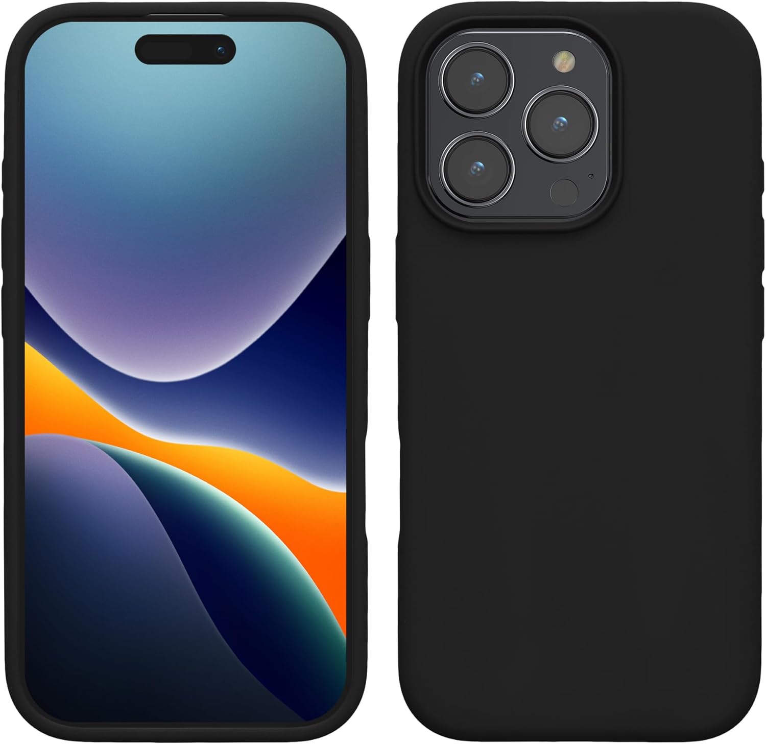 KW iPhone 16 Pro Max Θήκη Σιλικόνης Rubberized TPU - Black