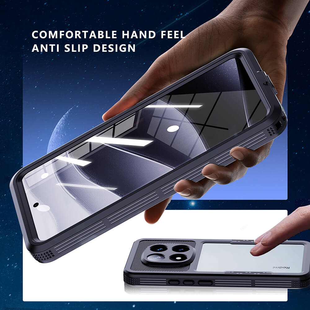 ShellBox Xiaomi Redmi Note 14 Pro 5G / Poco X7 - Αδιάβροχη Θήκη IP68 - Black