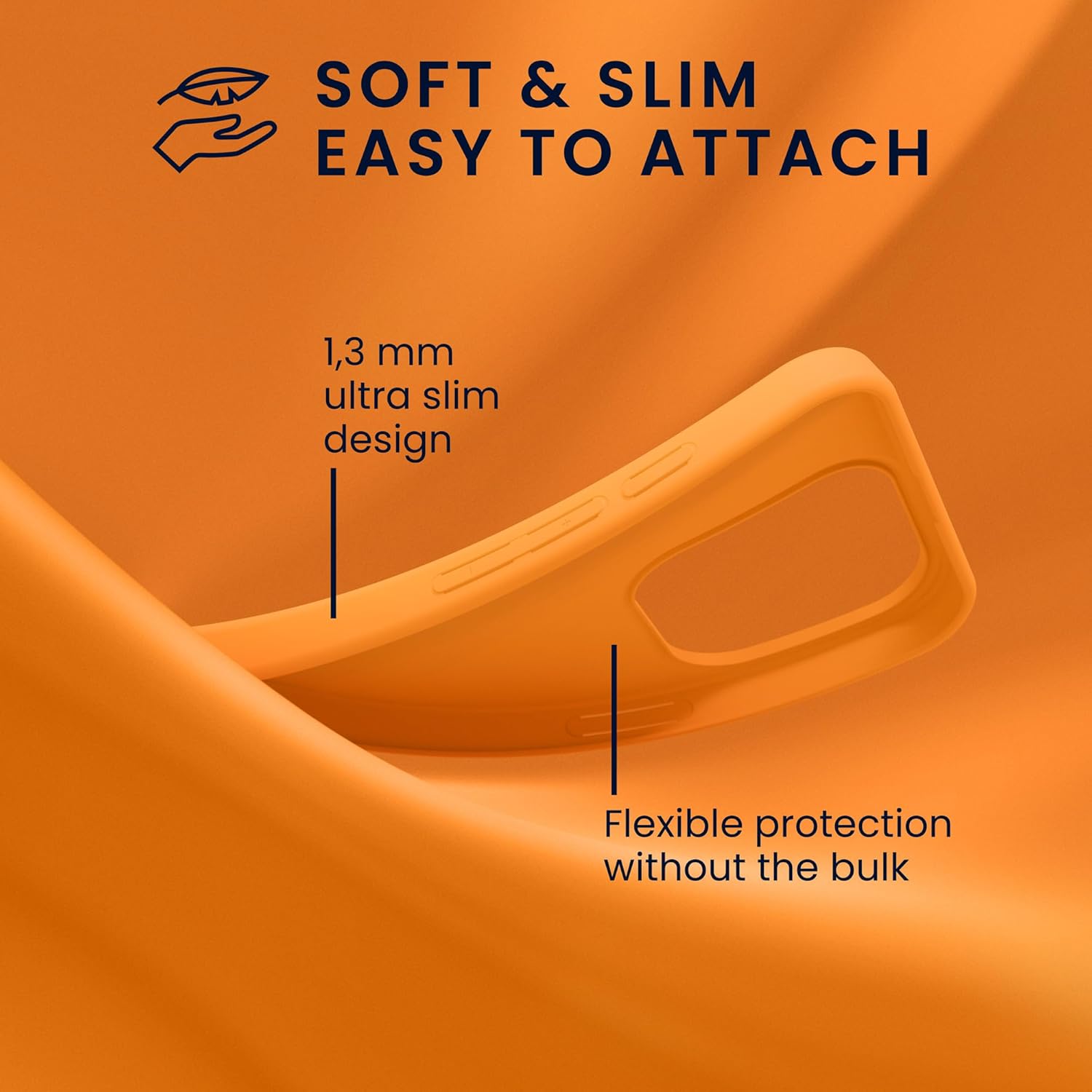 KW iPhone 16 Pro Max Λεπτή Θήκη Σιλικόνης TPU - Fruity Orange