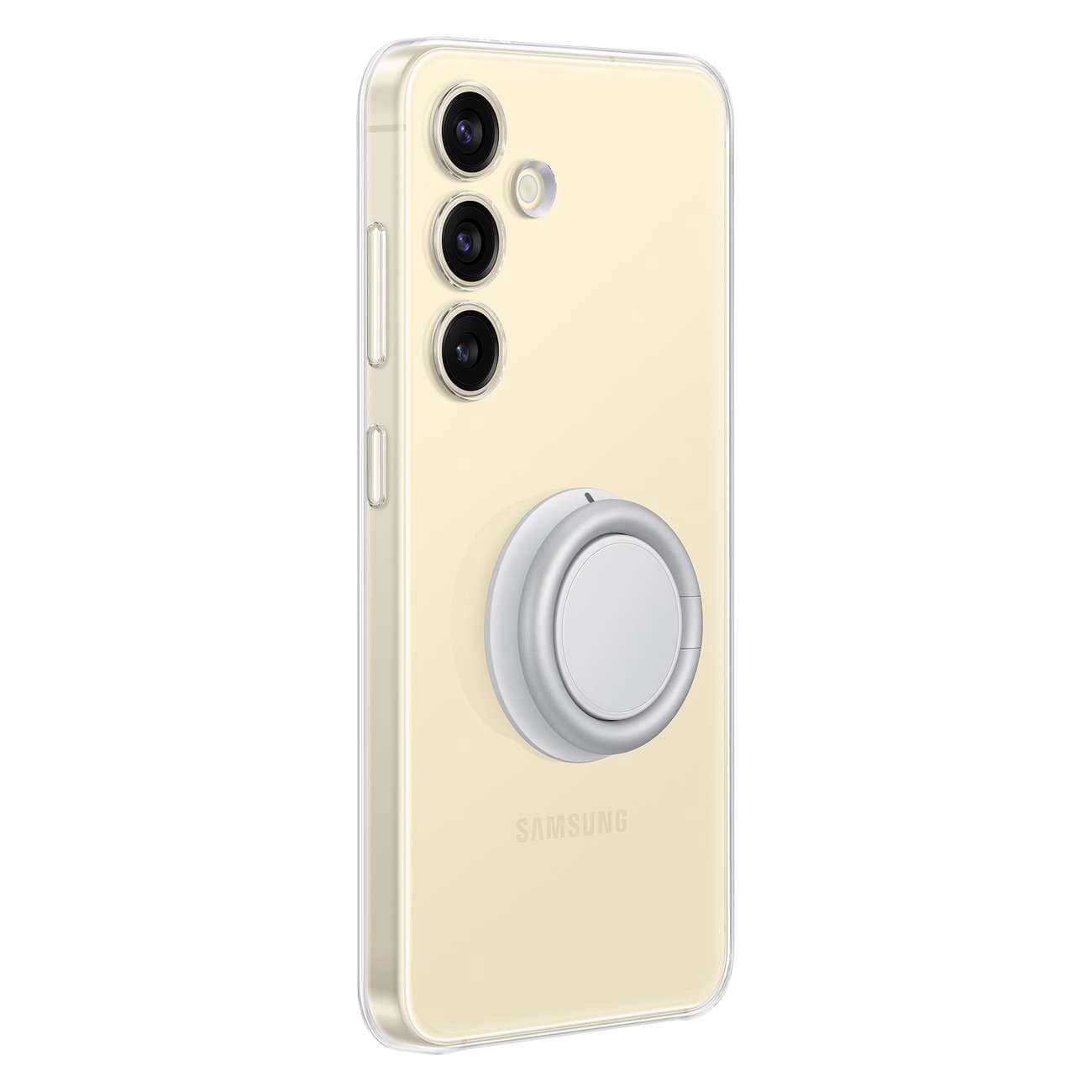 Samsung Gadget Case - Samsung Galaxy S24 Θήκη Σιλικόνης με Πολυλειτουργική Λαβή / Stand - Clear - EF - XS921CTEGWW