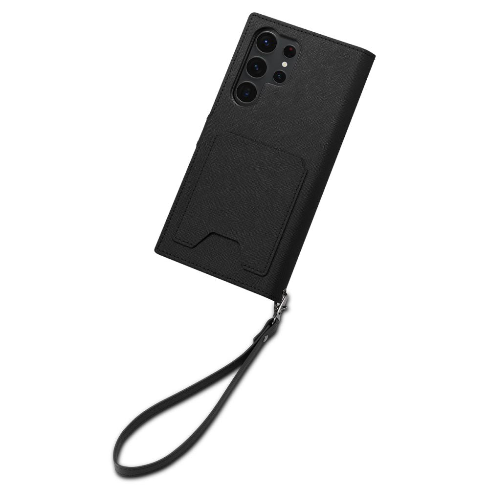 Spigen Samsung Galaxy S23 Ultra Wallet S Plus Θήκη Πορτοφόλι από Δερματίνη - Black