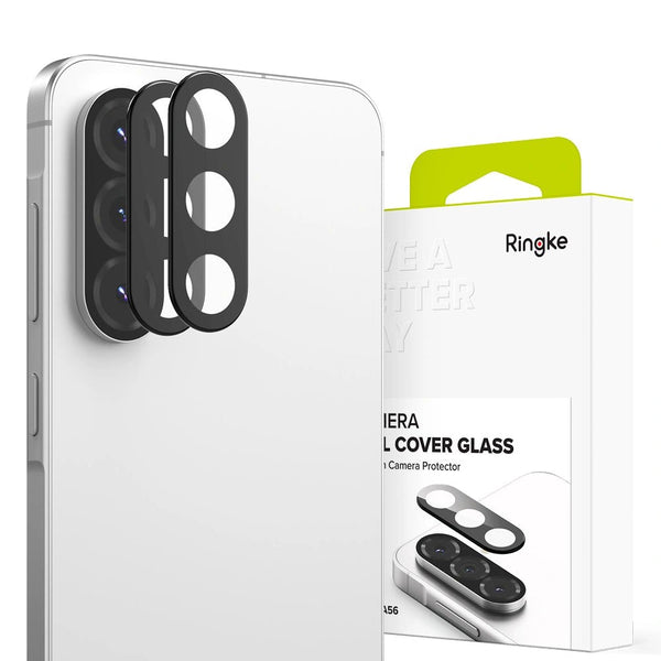 Ringke Samsung Galaxy A56 5G Αντιχαρακτικό Γυαλί για την Κάμερα - 2 Τεμάχια - Black