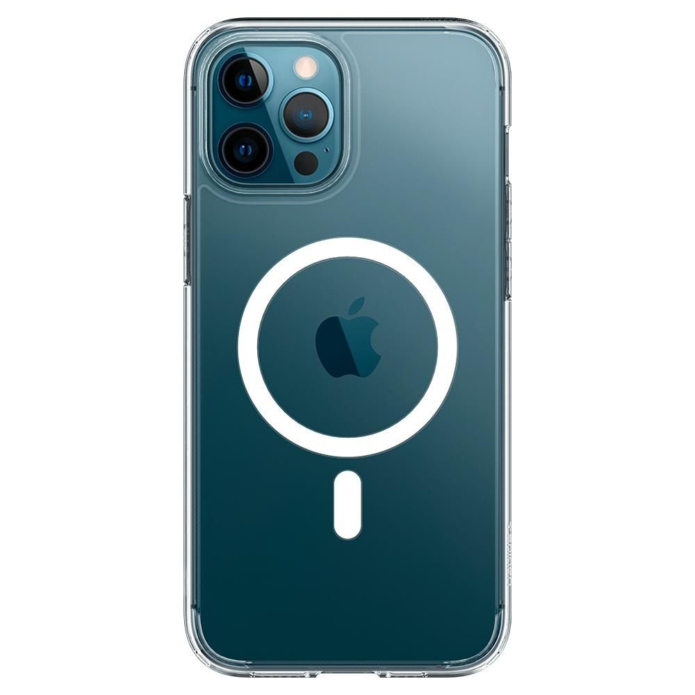 Spigen iPhone 12 Pro Max Ultra Hybrid Mag Σκληρή Θήκη με Πλαίσιο Σιλικόνης Και MagSafe - White / Διάφανη