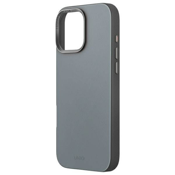 Uniq iPhone 16 Pro Max - Lyden DS - Σκληρή Θήκη με Επένδυση Συνθετικού Δέρματος και MagSafe - Washed Blue / Black