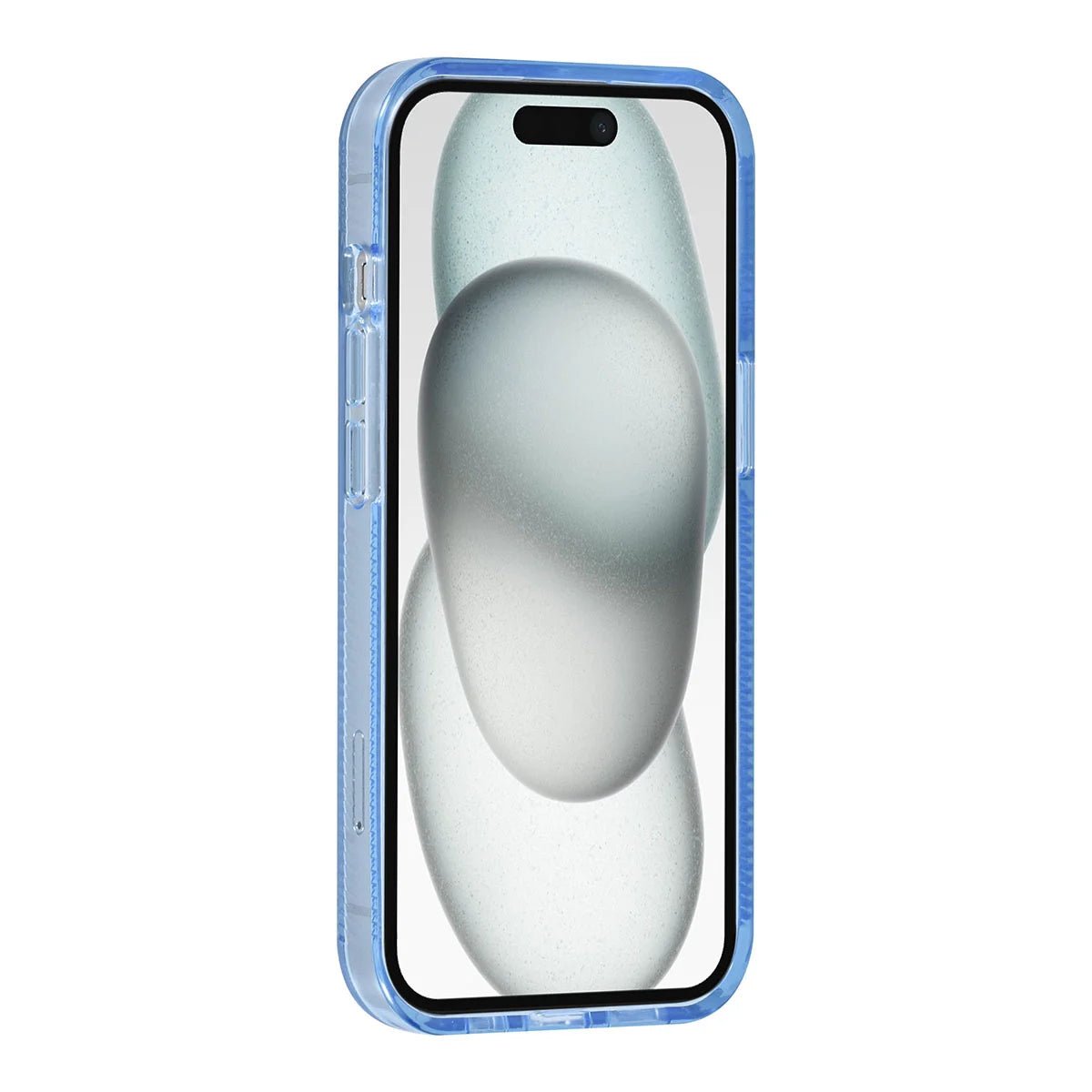 Tuniq iPhone 15 - Σκληρή Θήκη με Πλαίσιο Σιλικόνης - Ημιδιάφανο Μπλε / Διάφανο