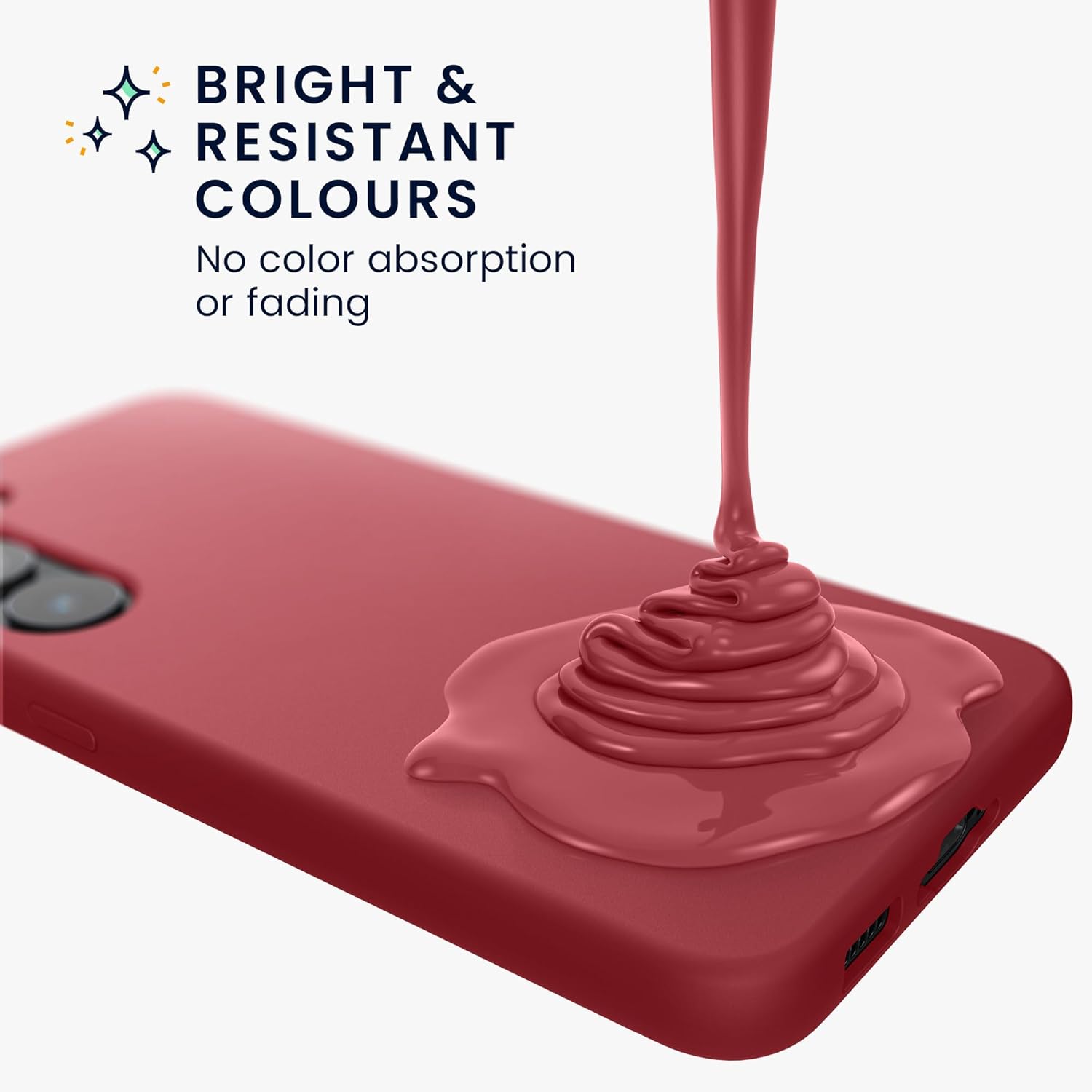 KW Samsung Galaxy S24+ Θήκη Σιλικόνης Rubberized TPU - Dark Rose