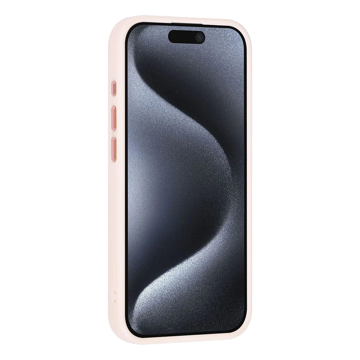 Tuniq iPhone 15 Pro - MagSafe - Σκληρή Θήκη με Πλαίσιο Σιλικόνης - Ροζ / Διάφανη