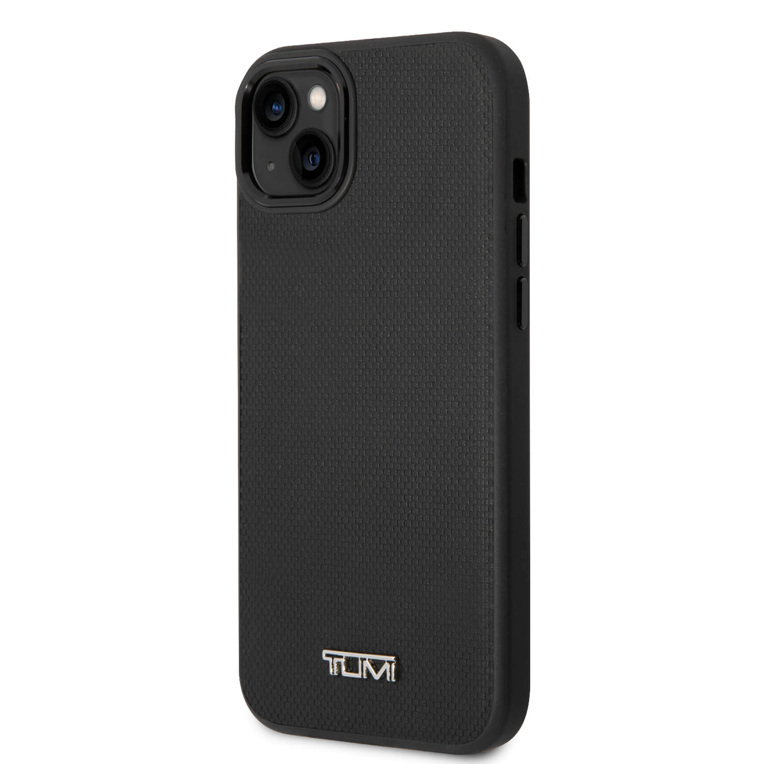 Tumi iPhone 15 / 14 / 13 Leather Balistic Pattern MagSafe Θήκη από Γνήσιο Δέρμα με MagSafe - Black