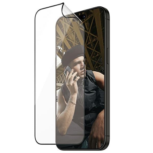 PanzerGlass iPhone 15 Pro Matrix D3O Ultra - Wide Fit Easy Aligner 6H Ευλύγιστο Αντιχαρακτικό Γυαλί Οθόνης - Black