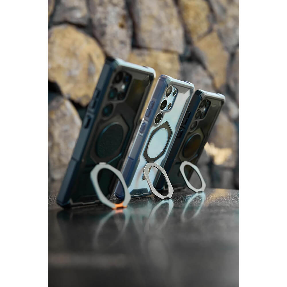 UAG Samsung Galaxy S25 Ultra Plasma XTE MagSafe Σκληρή Θήκη με Stand - Titanium / Διάφανη
