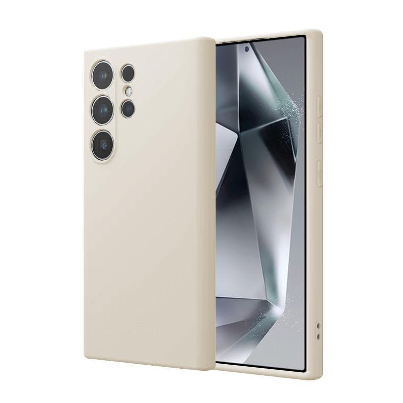 Crong Samsung Galaxy S24 Ultra Cover Θήκη Σιλικόνης - Beige