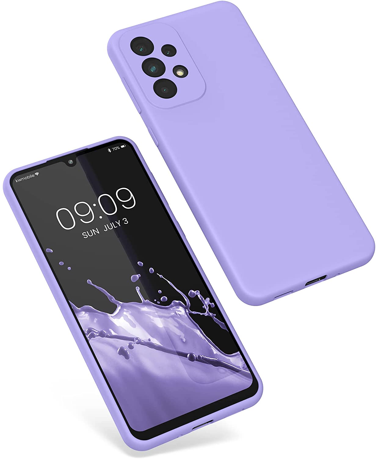 KW Samsung Galaxy A33 5G Θήκη Σιλικόνης Rubberized TPU - Lavender - 57833.108