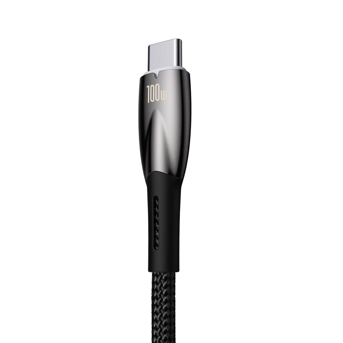 Baseus Glimmer Series PD 100W - Καλώδιο Δεδομένων και Φόρτισης Type C to USB 1M - Black - CADH000401