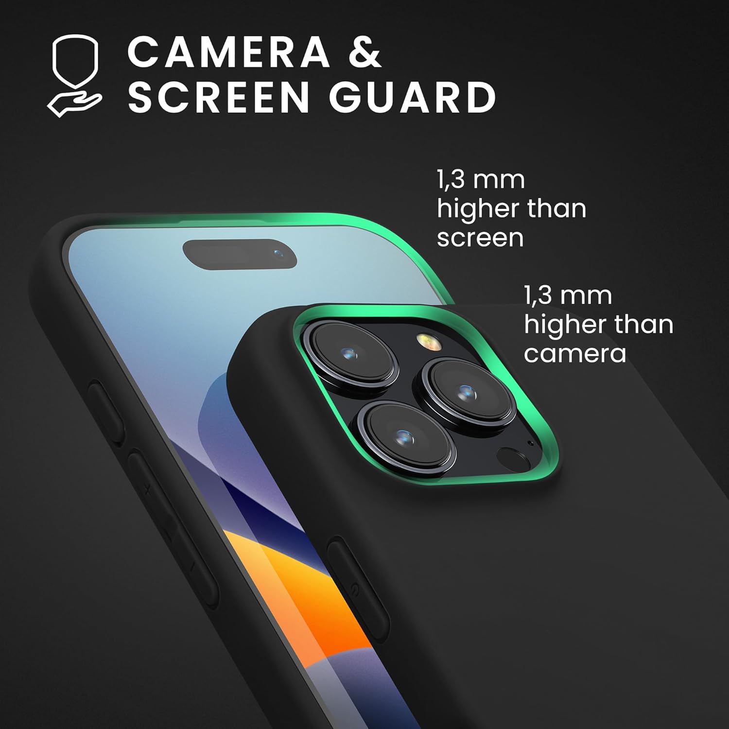 KW iPhone 16 Pro Max Λεπτή Θήκη Σιλικόνης TPU - Matte Black