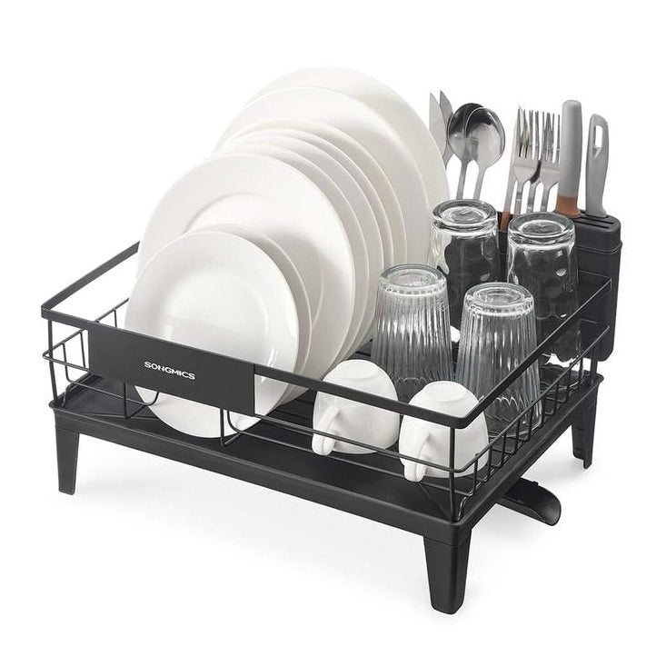 Songmics Στεγνωτήριο Πιάτων και Μαχαιροπίρουνων - Ink Black - KCS550B01