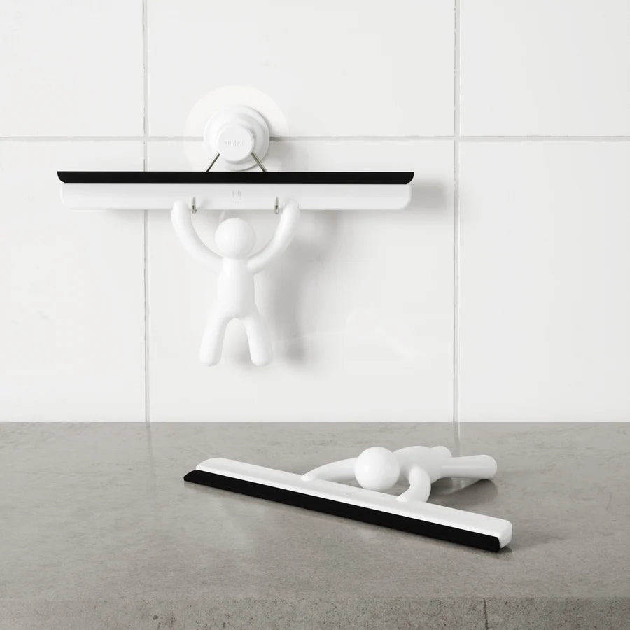 Umbra Buddy Καθαριστής Τζαμιών με Αυτοκόλλητη Βάση - White