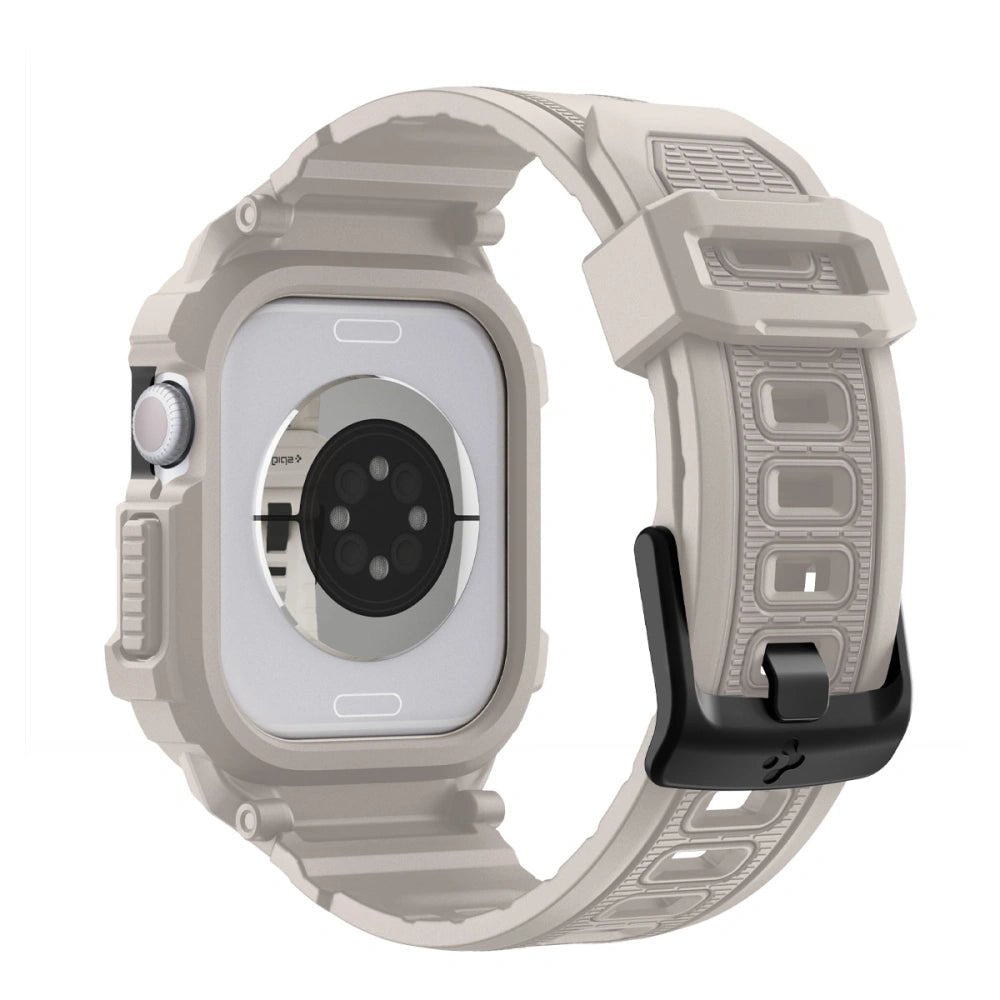 Spigen Λουράκι Apple Watch 10/11 - 42mm με Θήκη Προστασίας - Rugged Armor Pro V2 - Dune Beige