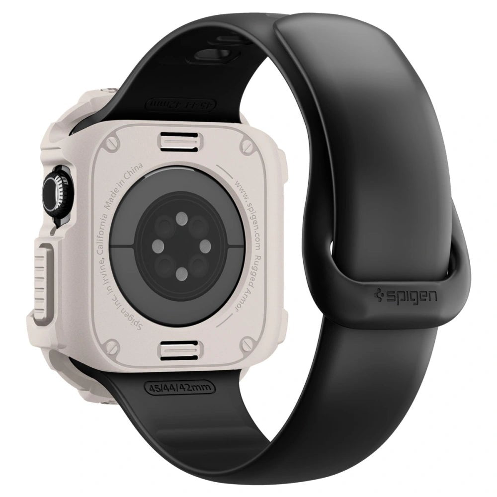 Spigen Θήκη Apple Watch 10/11 - 42mm - Rugged Armor V2 - Dune Beige