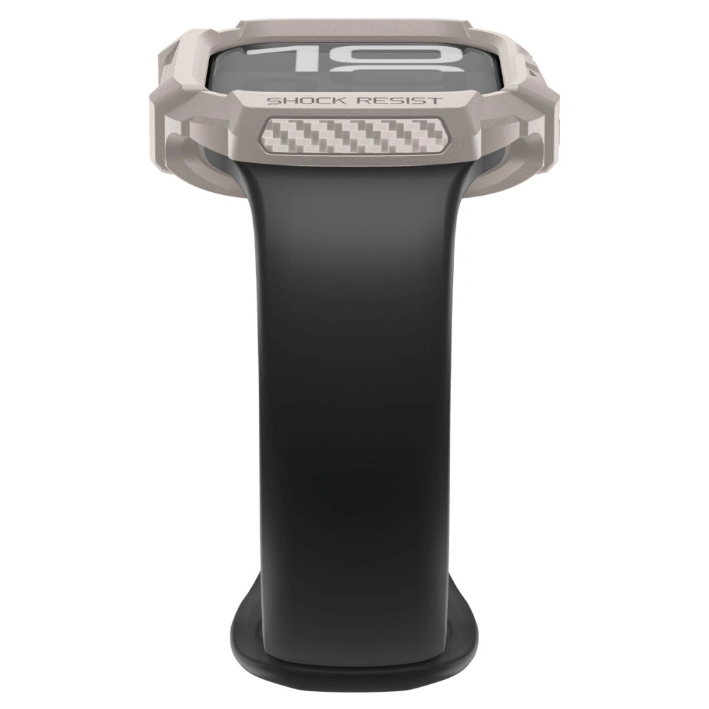 Spigen Θήκη Apple Watch 10/11 - 42mm - Rugged Armor V2 - Dune Beige